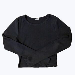 Garage Black Long Sleeve Top